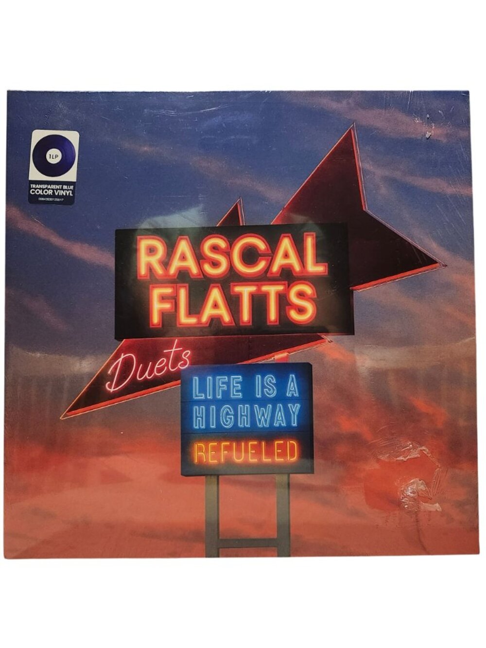 Rascal Flatts Duets Life Is A Highway Refueled Transparent Blue Color Vinyl LP